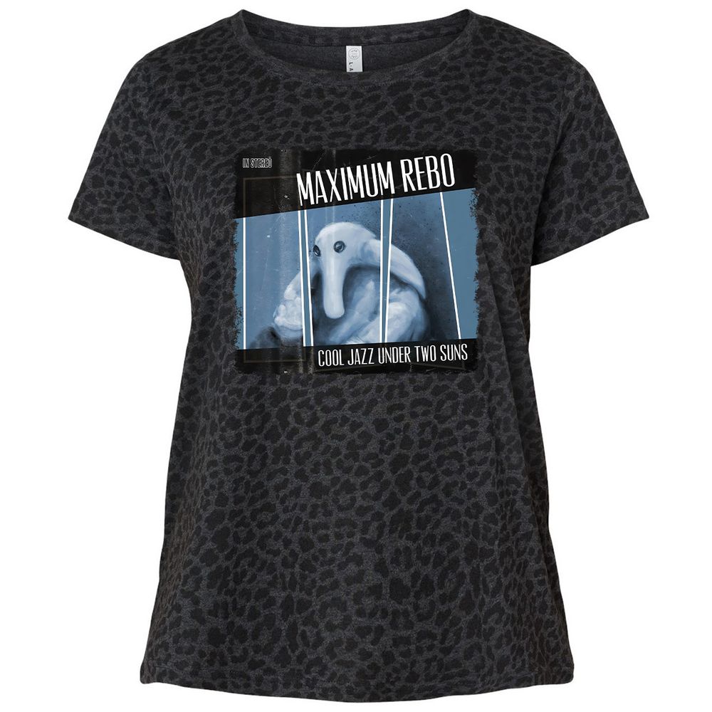 Ladies Curvy Jersey - 24Q8CSTT - Black Leopard - 11