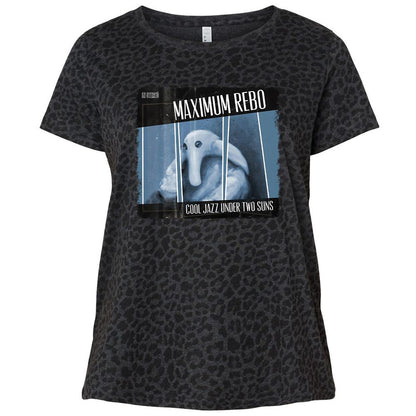 Ladies Curvy Jersey - 24Q8CSTT - Black Leopard - 11