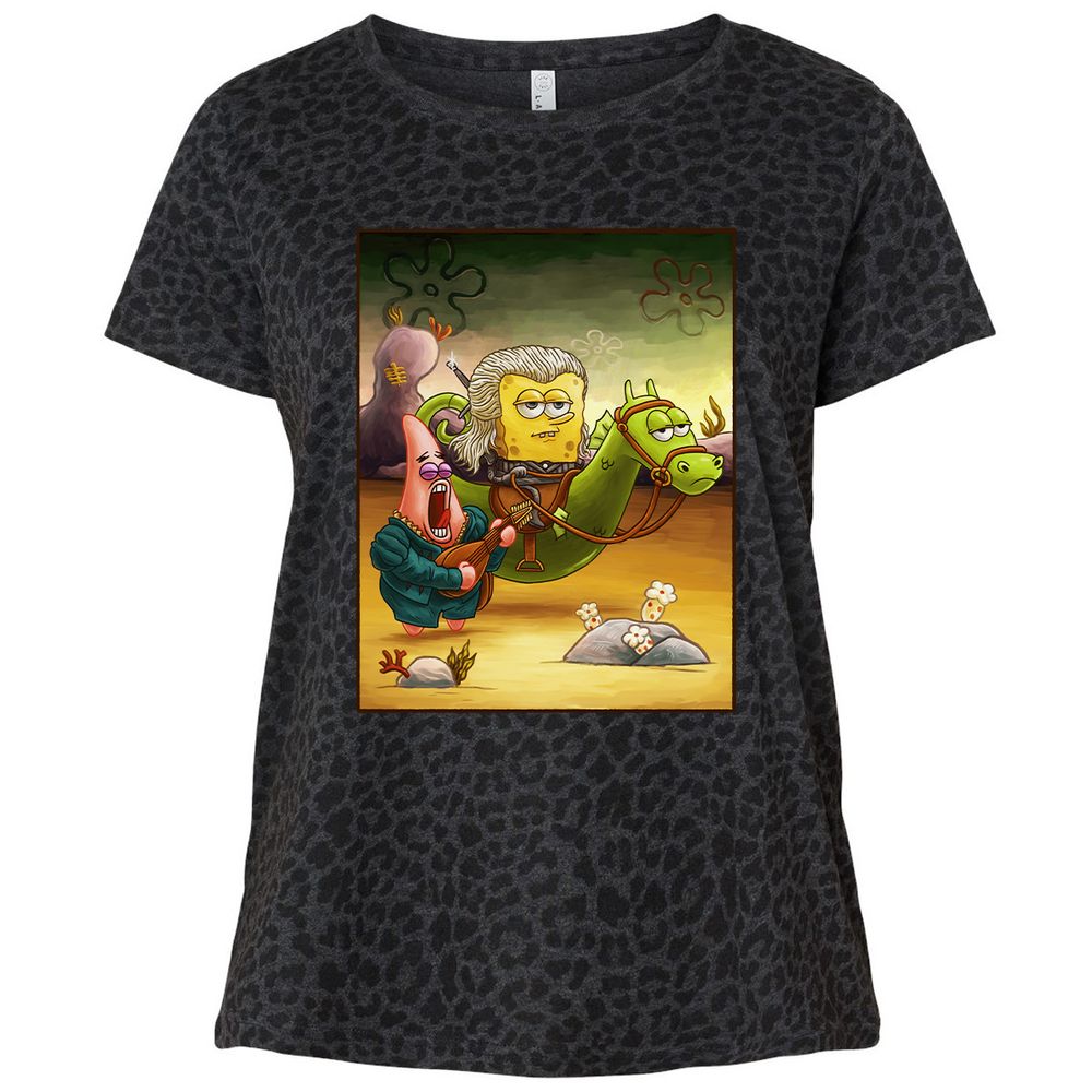 Ladies Curvy Jersey - N1832XWP - Black Leopard - 11