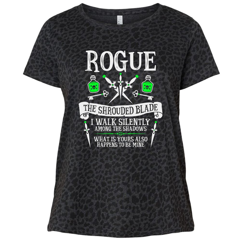 Ladies Curvy Jersey - TR3L1KQQ - Black Leopard - 11