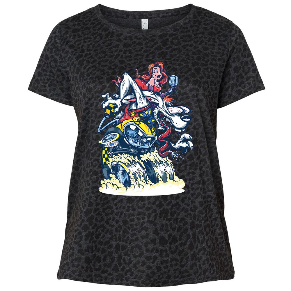 Ladies Curvy Jersey - 2TLTL4BP - Black Leopard - 11