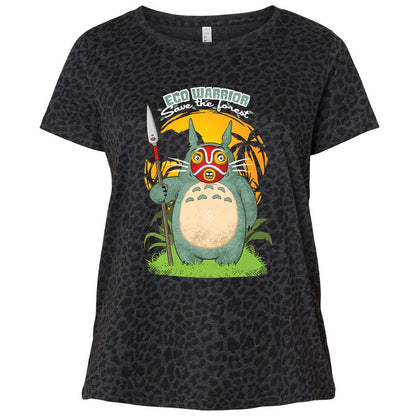 Ladies Curvy Jersey - XPDPGYMB - Black Leopard - 11