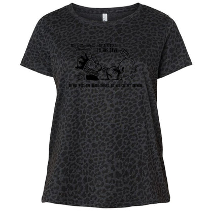 Ladies Curvy Jersey - 1FSFQ1YA - Black Leopard - 11