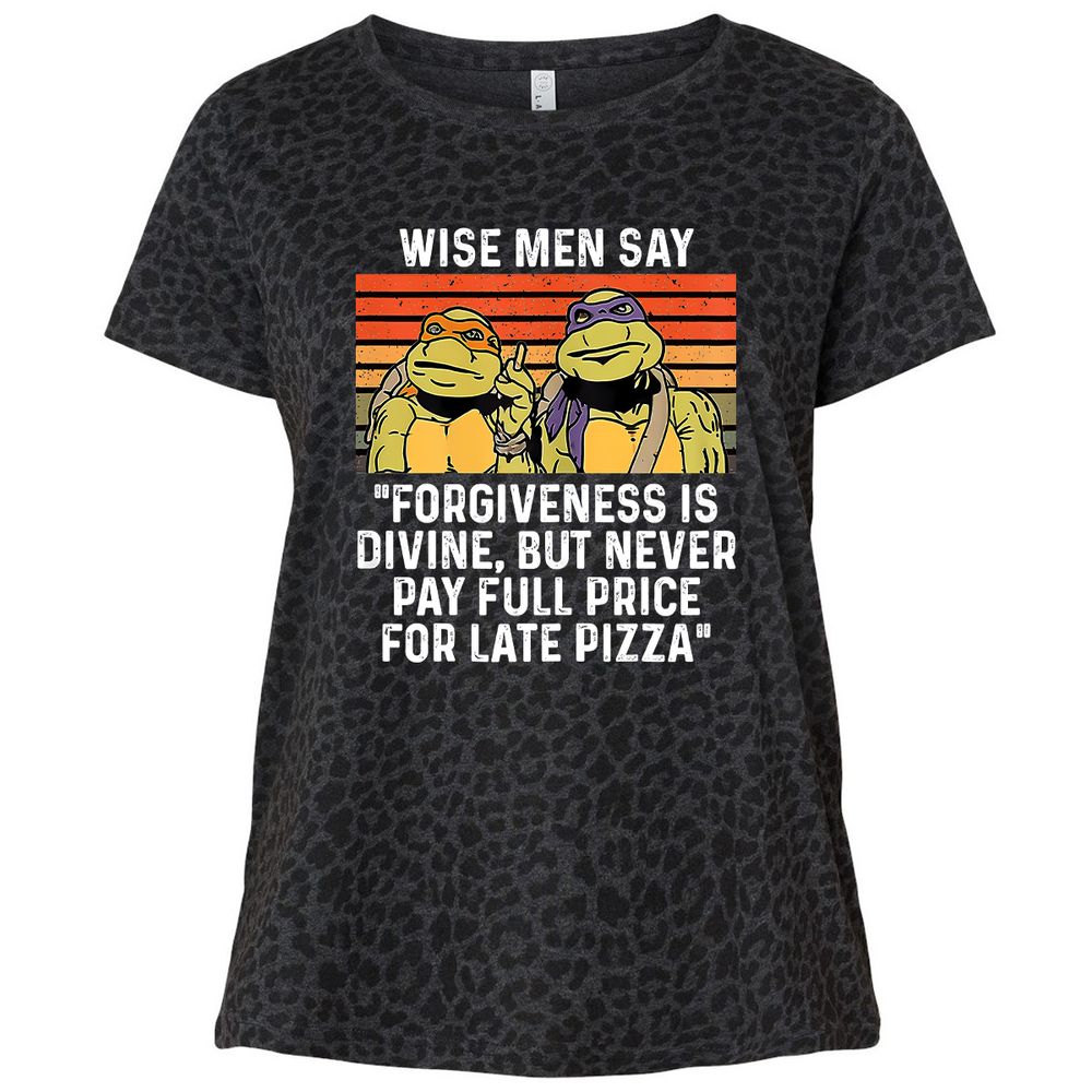 Ladies Curvy Jersey - R6CYFJRT - Black Leopard - 11