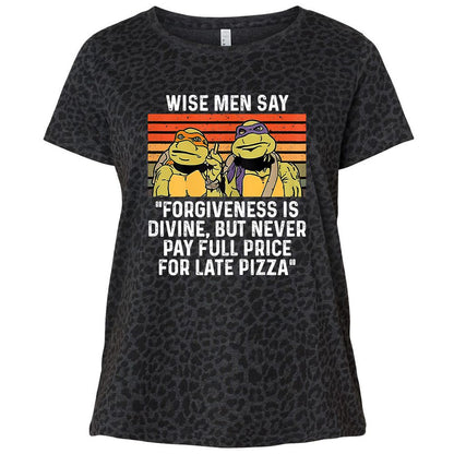 Ladies Curvy Jersey - R6CYFJRT - Black Leopard - 11