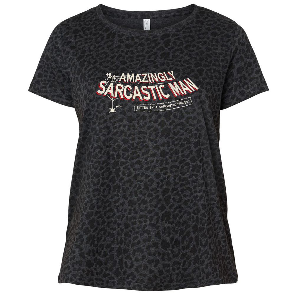 Ladies Curvy Jersey - JU29VSF6 - Black Leopard - 11