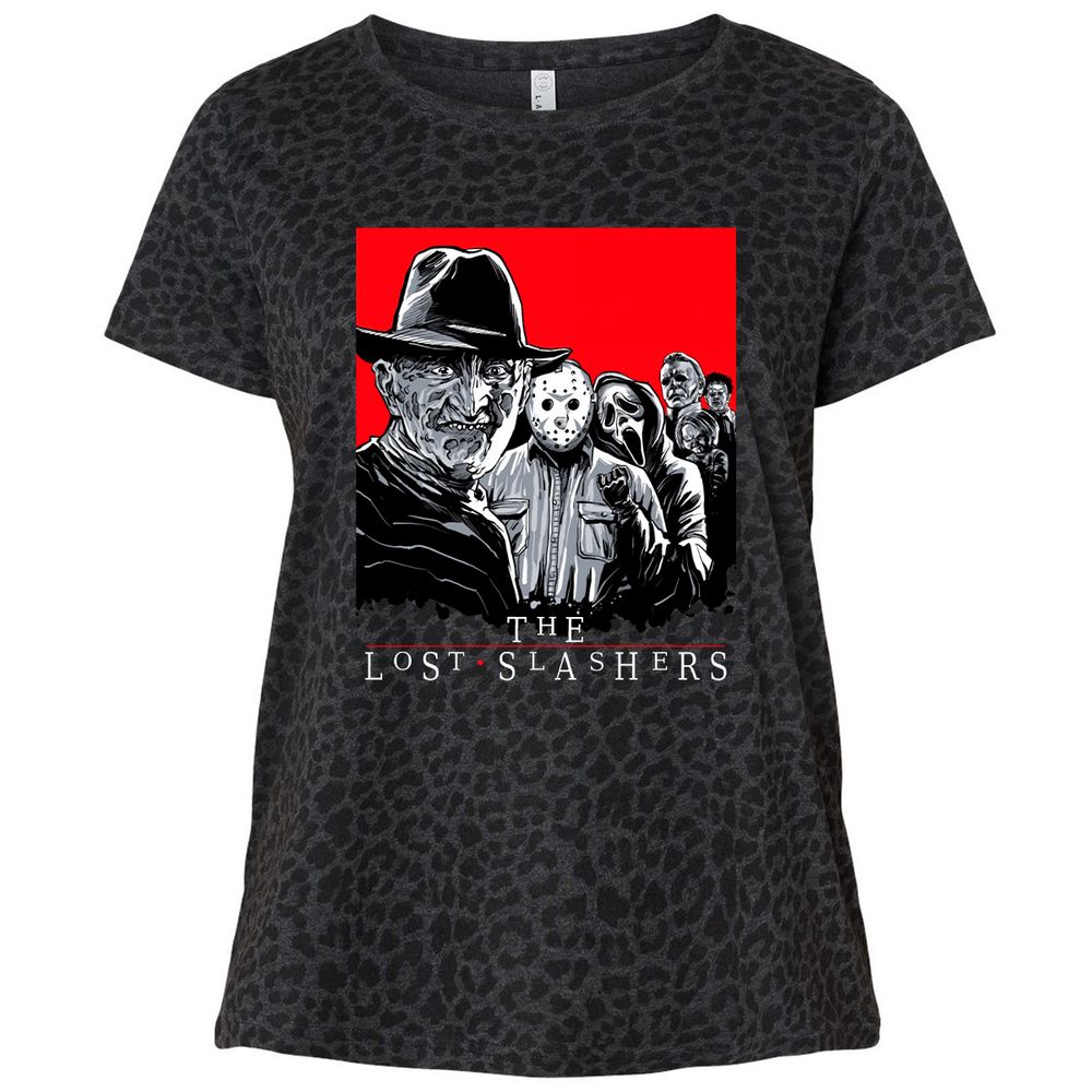 Ladies Curvy Jersey - AV9UXX5B - Black Leopard - 11