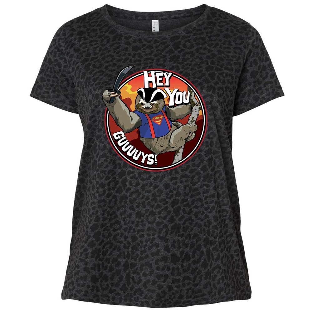 Ladies Curvy Jersey - W2PH9R5E - Black Leopard - 11