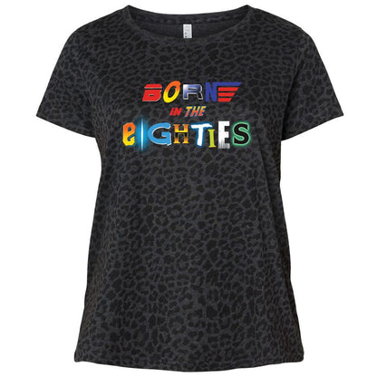 Ladies Curvy Jersey - UE8VK7KH - Black Leopard - 11