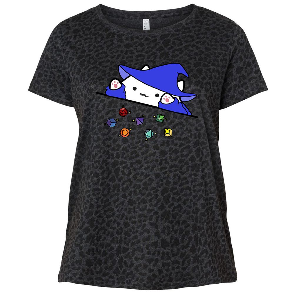 Ladies Curvy Jersey - 3BPM7FN6 - Black Leopard - 11