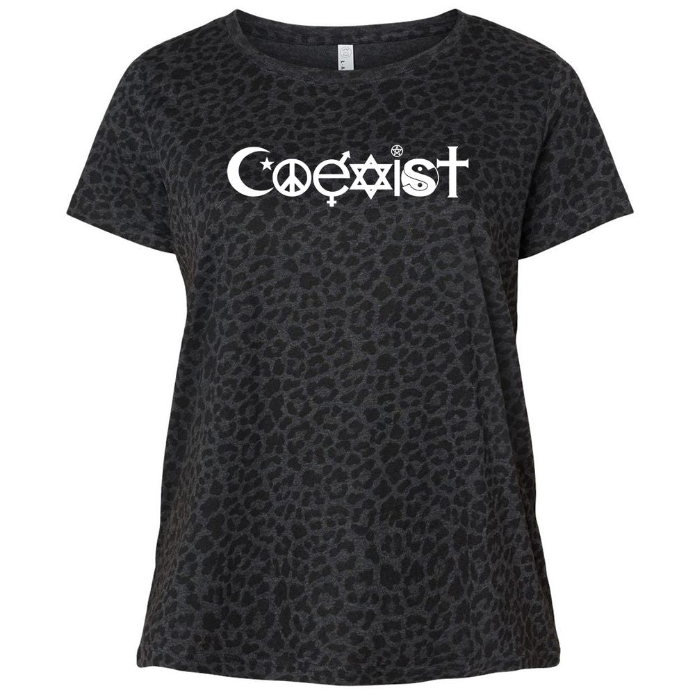 Ladies Curvy Jersey - 2W8U9UQU - Black Leopard - 11