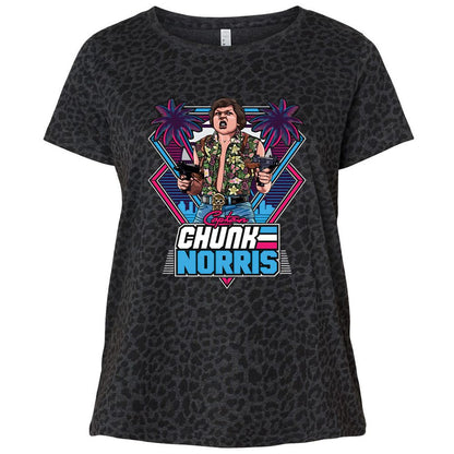 Ladies Curvy Jersey - LRV5CU6T - Black Leopard - 11