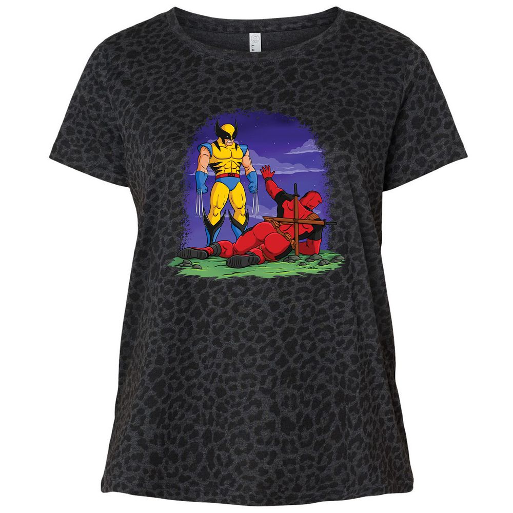 Ladies Curvy Jersey - D3774GEB - Black Leopard - 11