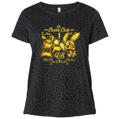 Ladies Curvy Jersey - DEJX1F2V - Black Leopard - 11