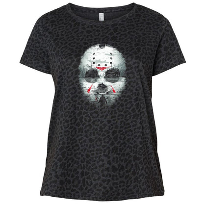 Ladies Curvy Jersey - 9NC7MP68 - Black Leopard - 11