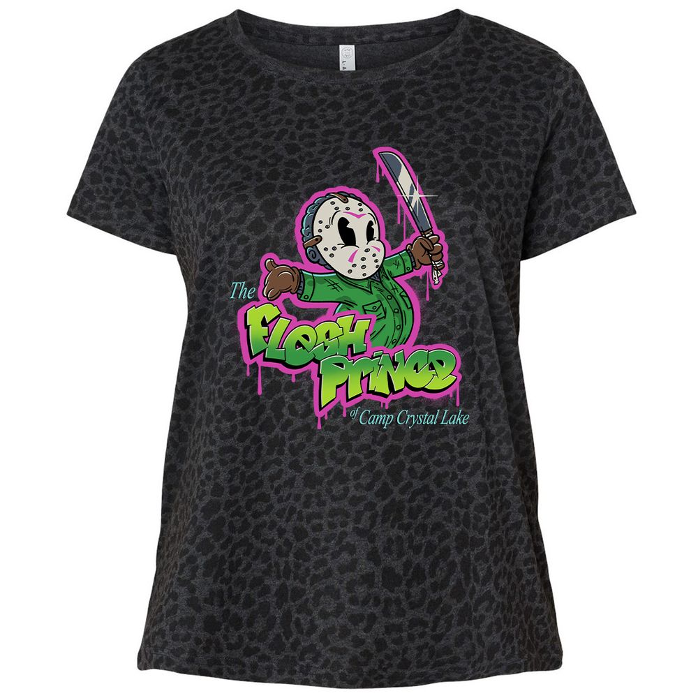 Ladies Curvy Jersey - 83S5R6C7 - Black Leopard - 11