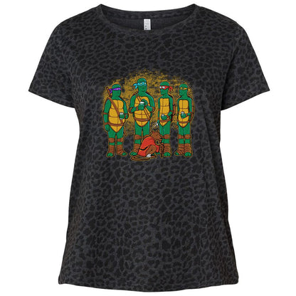 Ladies Curvy Jersey - KE2C5XBS - Black Leopard - 11