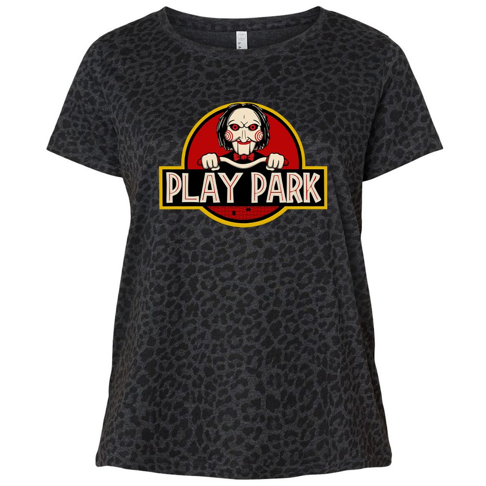 Ladies Curvy Jersey - YKYD6MTL - Black Leopard - 11