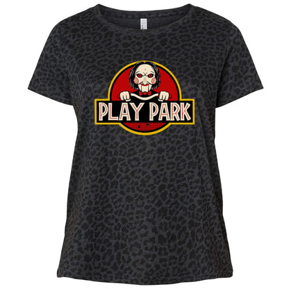 Ladies Curvy Jersey - YKYD6MTL - Black Leopard - 11