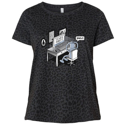 Ladies Curvy Jersey - 88WRUHHJ - Black Leopard - 11