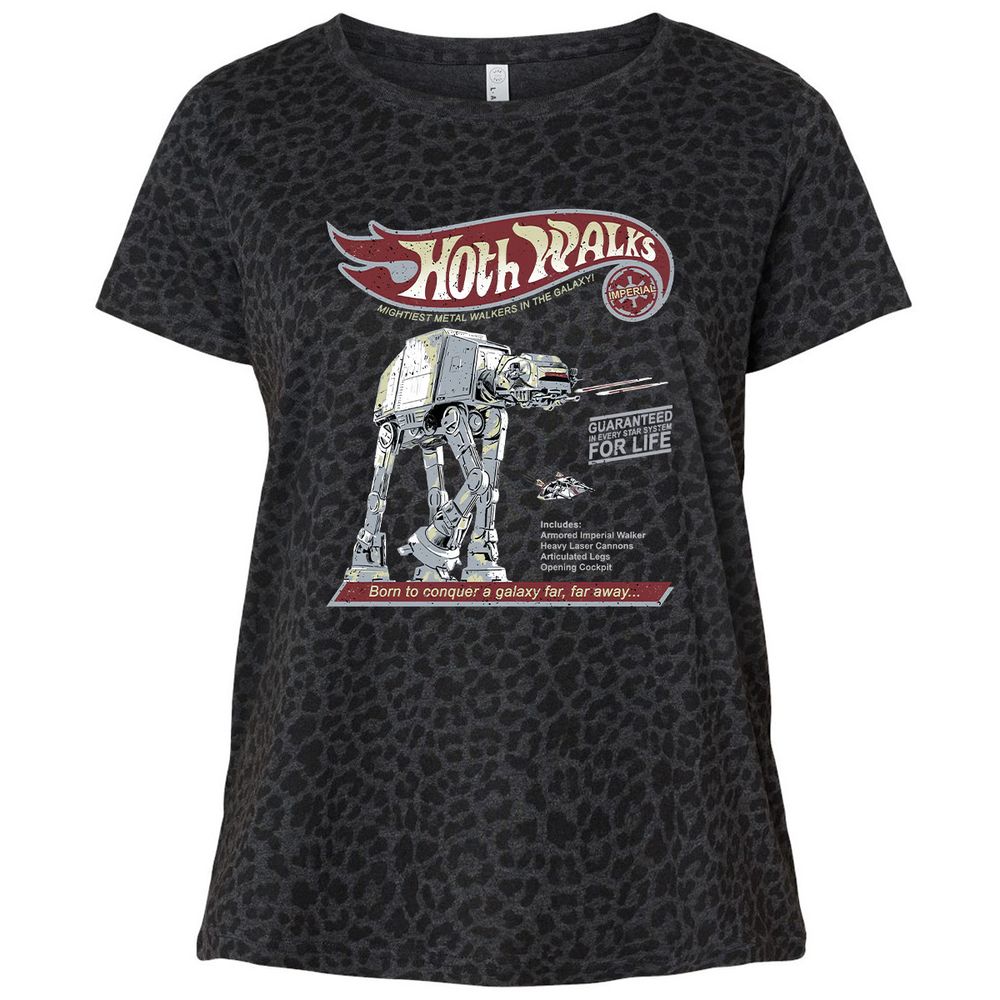 Ladies Curvy Jersey - MQUKS3VD - Black Leopard - 11