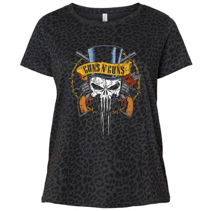 Ladies Curvy Jersey - 7XXQPWBH - Black Leopard - 11