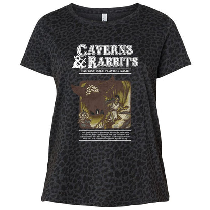 Ladies Curvy Jersey - HED5ACN7 - Black Leopard - 11