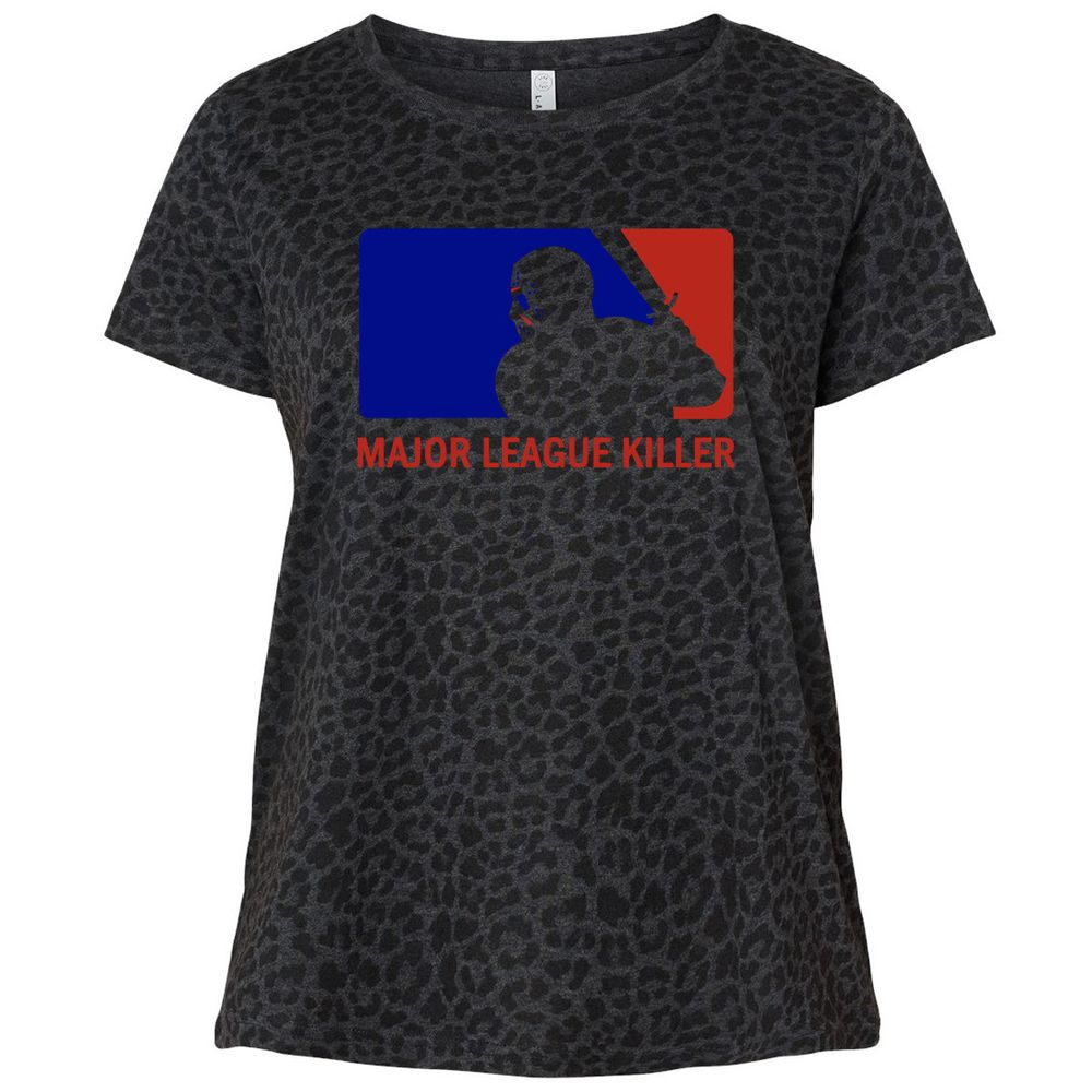 Ladies Curvy Jersey - QAAAL1KZ - Black Leopard - 11