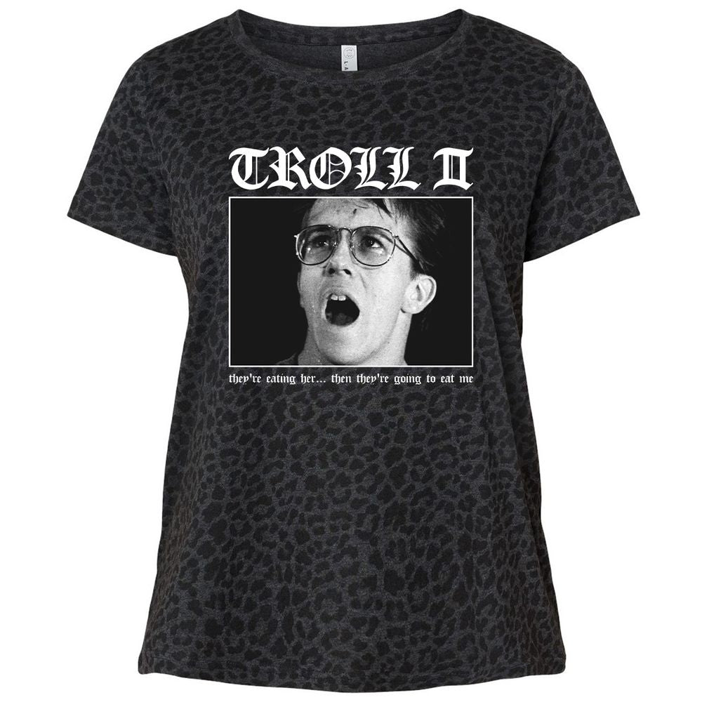 Ladies Curvy Jersey - TYBSMV8Q - Black Leopard - 11