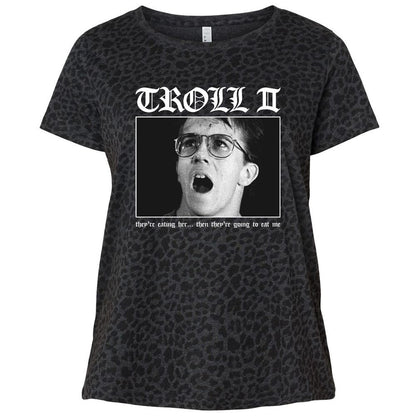 Ladies Curvy Jersey - TYBSMV8Q - Black Leopard - 11