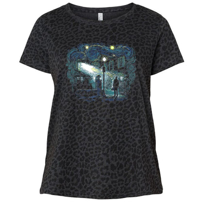 Ladies Curvy Jersey - FFCPATVF - Black Leopard - 11