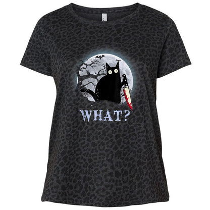 Ladies Curvy Jersey - VLMBK2JW - Black Leopard - 11