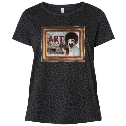 Ladies Curvy Jersey - V2K6S6A2 - Black Leopard - 11