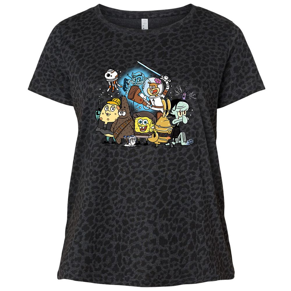 Ladies Curvy Jersey - S8KWLRHC - Black Leopard - 11