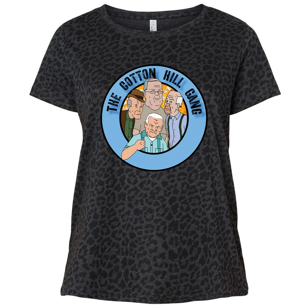 Ladies Curvy Jersey - S2VHUZJG - Black Leopard - 11