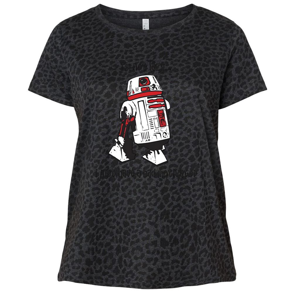 Ladies Curvy Jersey - YXJDGY4Z - Black Leopard - 11