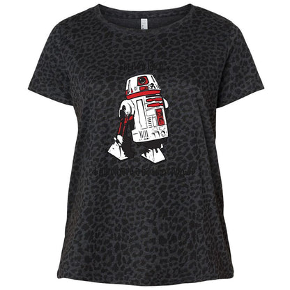 Ladies Curvy Jersey - YXJDGY4Z - Black Leopard - 11