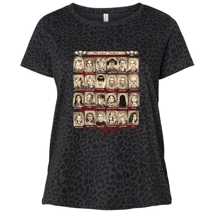 Ladies Curvy Jersey - WE7D4XWQ - Black Leopard - 11