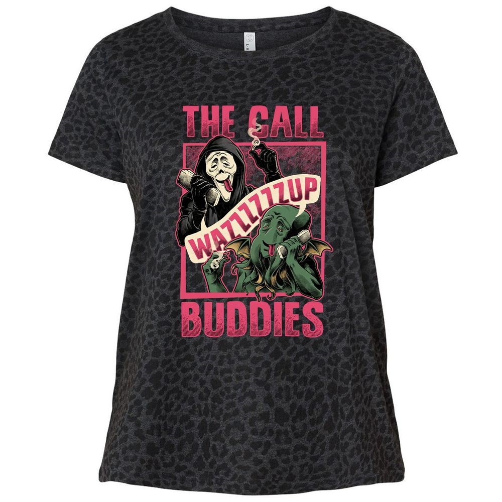 Ladies Curvy Jersey - T318USQ2 - Black Leopard - 11