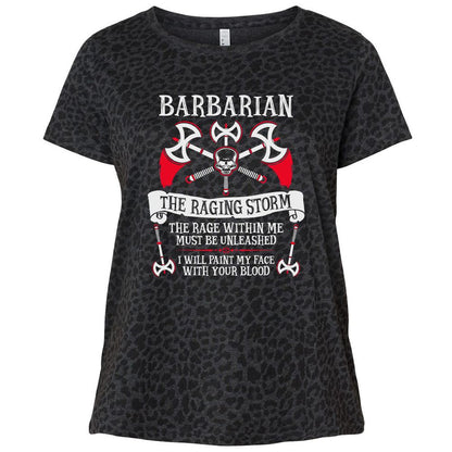 Ladies Curvy Jersey - WJ6ZTY8C - Black Leopard - 11