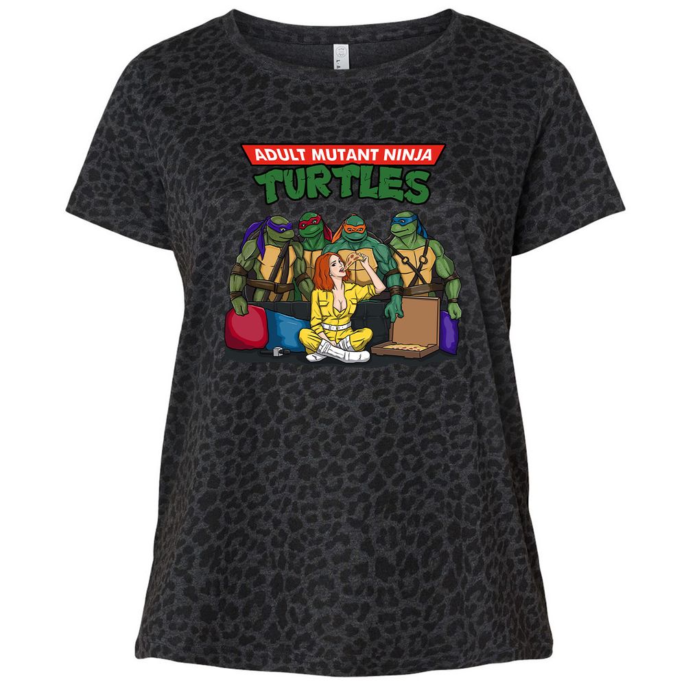 Ladies Curvy Jersey - P2T5Z6BS - Black Leopard - 11