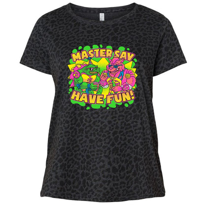 Ladies Curvy Jersey - ZXJ62K3D - Black Leopard - 11