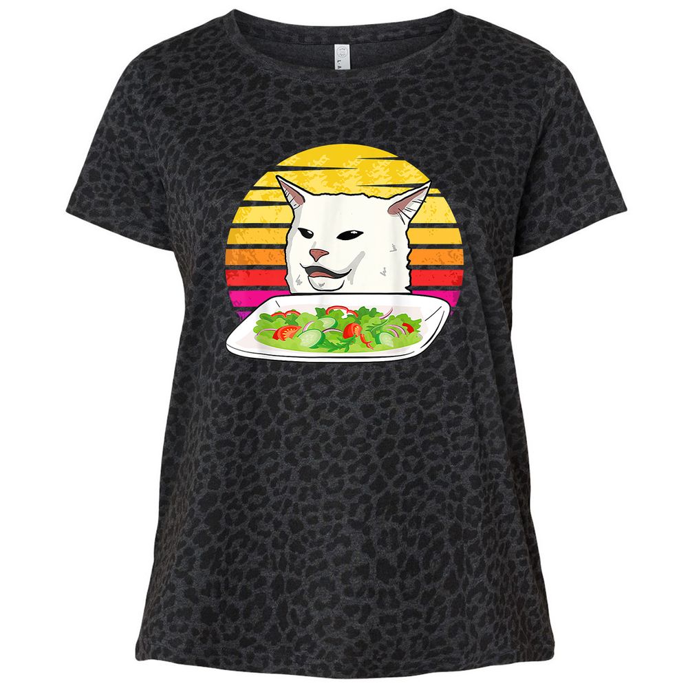 Ladies Curvy Jersey - ML6LYZKG - Black Leopard - 11