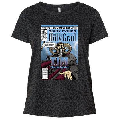 Ladies Curvy Jersey - XQX64XEH - Black Leopard - 11