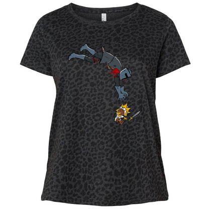 Ladies Curvy Jersey - TDP1TWW4 - Black Leopard - 11