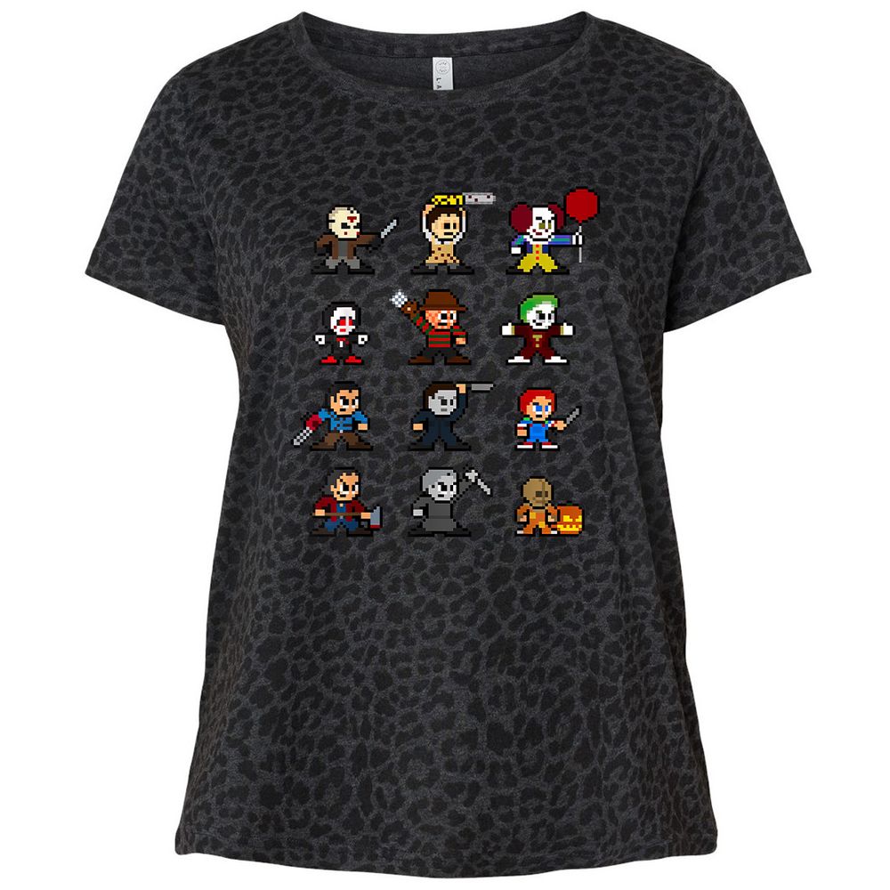 Ladies Curvy Jersey - AZ69LCJ4 - Black Leopard - 11