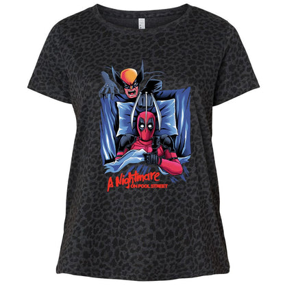 Ladies Curvy Jersey - NBVEWHHF - Black Leopard - 11