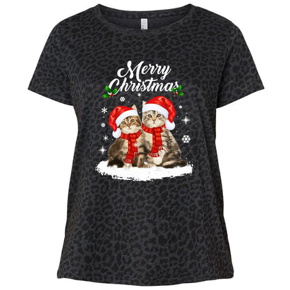 Ladies Curvy Jersey - KNTZ83XB - Black Leopard - 11