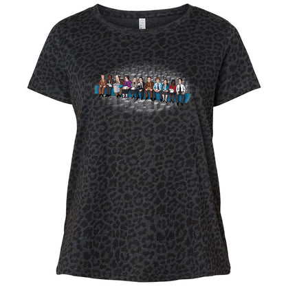 Ladies Curvy Jersey - XP9AFUPW - Black Leopard - 11