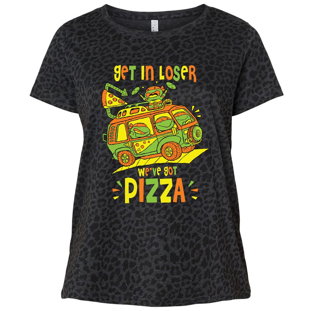 Ladies Curvy Jersey - 727K8CNB - Black Leopard - 11